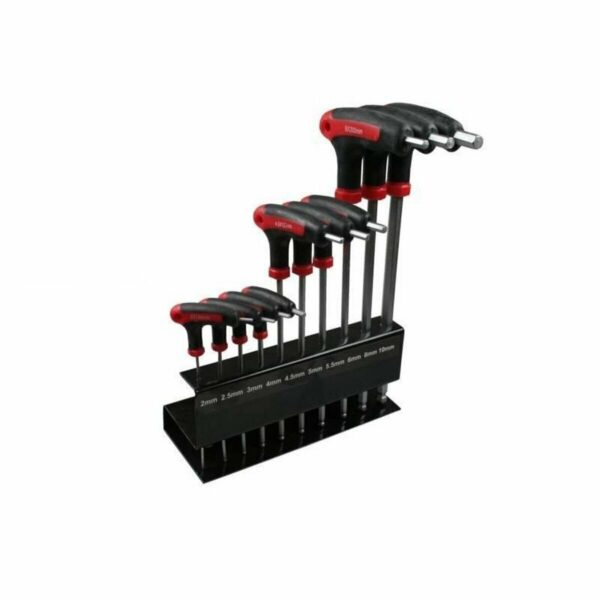 SET 10 PZ PEZZI CHIAVI ESAGONALI ESAGONALE T TESTA FORO 2 10 MM SUPPORTO 890 SK