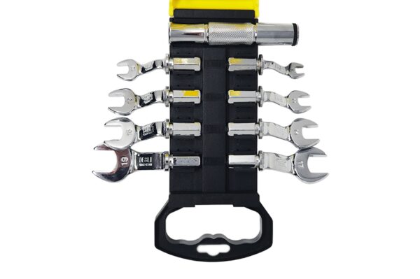 SET 9 PZ CHIAVI INGLESI CHIAVE INGLESE CORPO FISSO TESTA INTERCAMBIABILE 8-19mm