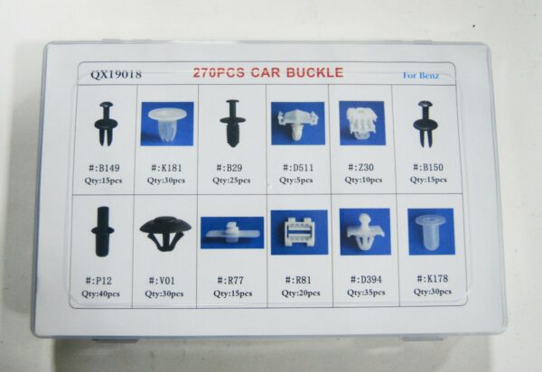 CLIP FERMI FISSAGGIO 270 PZ CARROZZERIA PARAURTI PANNELLI RIVETTI PLASTICA 657