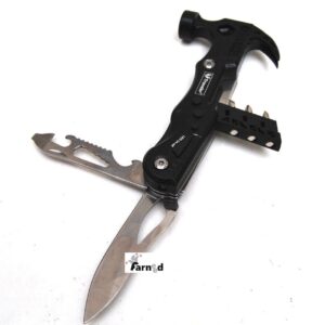COLTELLO COLTELLINO MULTIUSO MULTI USO TAGLIACINTURA ROMPI VETRO MARTELLETTO 240