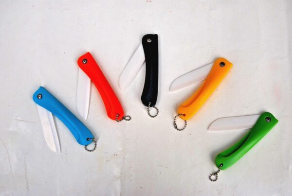 COLTELLINO PORTATILE LAMA IN CERAMICA COLTELLO COLORATO ANTI RUGGINE CUCINA 973