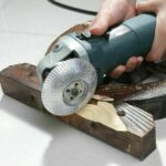 DISCO SMERIGLIATRICE ANGOLARE RASPA LEVIGATURA INTAGLIO LEGNO MOLA 100 MM 211