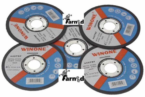 KIT 10 PZ DISCHI DISCO SMERIGLIATRICE TAGLIO 115 X 1.2 X 22,2 FERRO ACCIAIO
