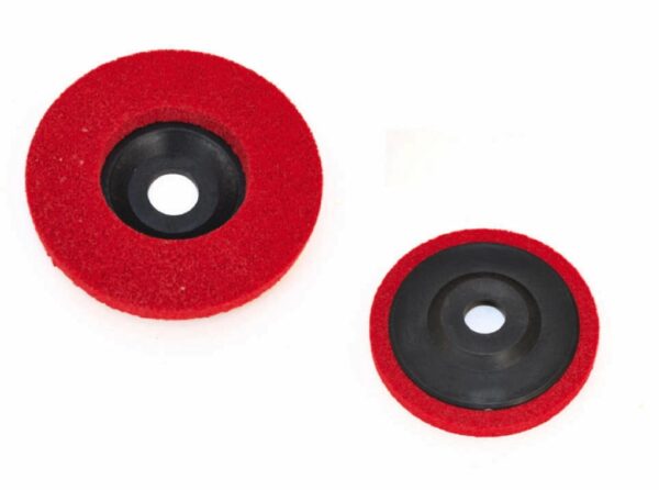 PLATORELLO DISCO NYLON LUCIDATURA LUCIDARE ACCIAIO METALLI 125 mm 5" POLLICI ROS
