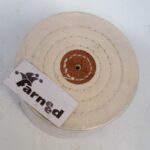 KIT 5 PZ DISCHI DISCO RUOTA COTONE CUCITO MOLA LUCIDATURA 75 3"X 50 mm