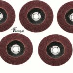 DISCHI 5 PZ LAMELLARE SMERIGLIATRICE CARTA ABRASIVA 115MM GRANA 40 60 80 100 120