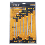 SET CHIAVI ESAGONALI A T MISURE DA 2 A 10mm 9 PEZZI PZ ESAGONALE KIT BLISTER 146