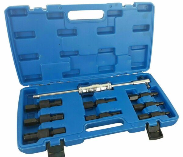 KIT ESTRATTORE ESTRATTORI PER CUSCINETTI INTERNI MARTELLO SCORREVOLE 9 PEZZI 181