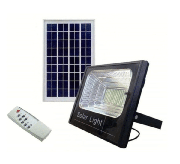 FARO FARETTO LED ENERGIA SOLARE PANNELLO CREPUSCOLARE + TELECOMANDO V TAC 100 W