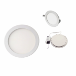 FARO FARETTO LED PANNELLO SLIM 18W INCASSO A MOLLA ROTONDO TONDO LUCE CALDA 723