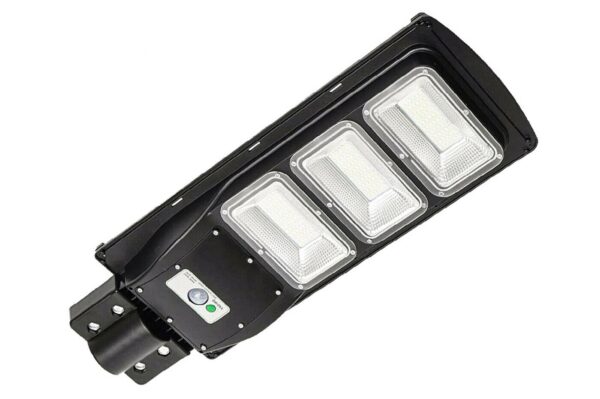 FARO LAMPIONE STRADALE LED PANNELLO SOLARE FOTOVOLTAICO TELECOMANDO 120W