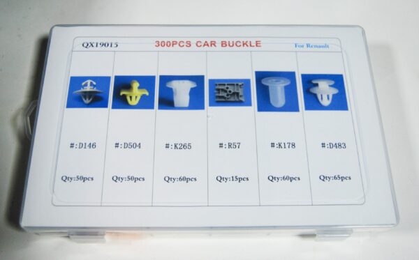 CLIP FERMI FISSAGGIO 300 PZ CARROZZERIA PARAURTI PANNELLI RIVETTI PLASTICA RENAULT 701