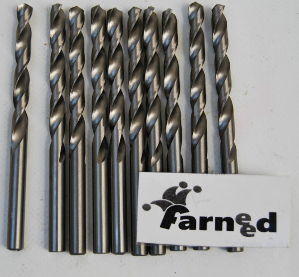 PUNTE PER TRAPANO ACCIAIO TITANIO COBALTO per metallo set 5 pz 9 mm farneed