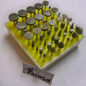 FRESE FRESA DIAMANTATE DIAMANTATA DRIMEL DREMEL MINUTENSILE 50 PZ GAMBO 3 MM M.2