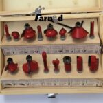FRESE PANTOGRAFO 15 PZ PUNTA PUNTE FRESATRICE VERTICALE LEGNO BORDI 8 MM