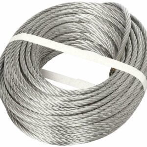 FUNE COMMERCIALE CAVO CORDA ACCIAIO ZINCATO 54 FILI 25 MT 6MM 1200KG PARANCO 134