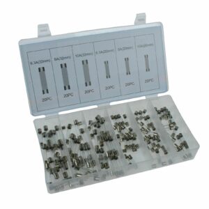 KIT ASSORTIMENTO FUSIBILI FUSIBILE VETRO ELETTRICO 120 PEZZI ASSORTITI 780