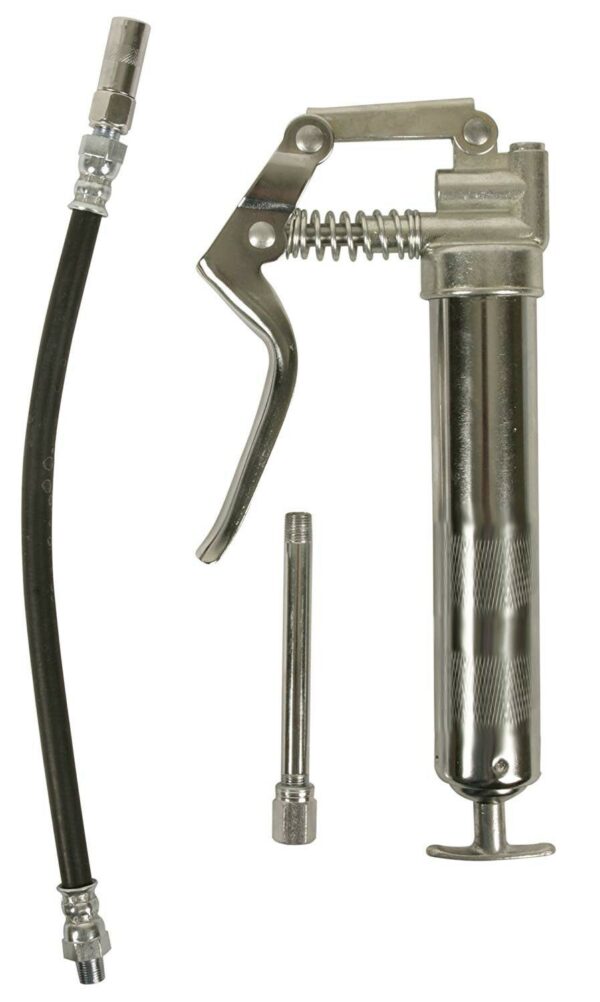 POMPA INGRASSATORE PISTOLA GRASSO ARIA MANUALE 100ML TUBO E FLESSIBILE 126