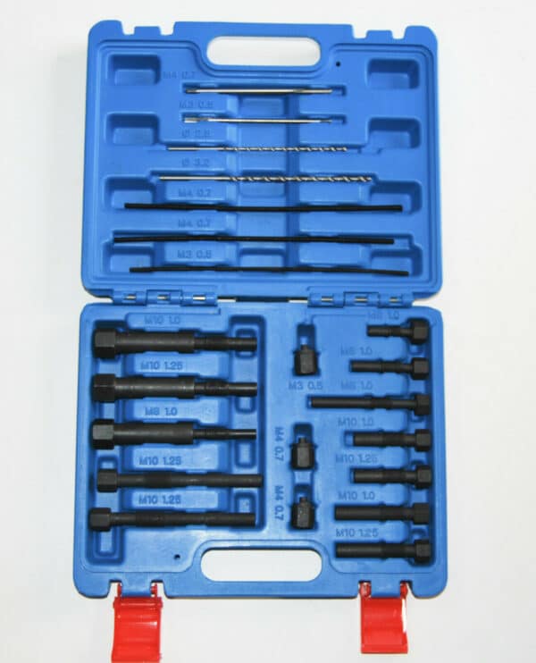 KIT UTENSILI RIMOZIONE ELETTRODO ESTRATTORE RIPARAZIONE CANDELETTE M8 M10 054