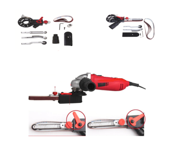 MINI LEVIGATRICE A NASTRO ACCESSORI LIMA ELETTRICA ADATTATORE SMERIGLIATRICE 988