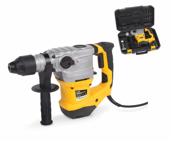 MARTELLO DEMOLITORE TRAPANO TASSELLATORE 1500W 6J SDS PLUS PUNTE SCALPELLI 195PW