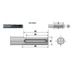 BARRA PER FRESA CAROTATRICE  350MM ATTACCO SDS MAXI MAX