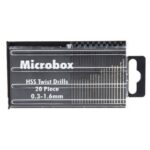 SET MICROPUNTE MINI PUNTE 20 PZ TRAPANO TRAPANI 0.3 1.6mm HSS ELICOIDALI NERE