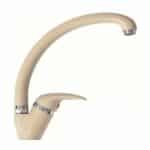 MISCELATORE RUBINETTO CANNA ALTA CURVA LAVELLO MONOCOMANDO CUCINA BEIGE 685