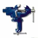 MORSA DA BANCO CON BASE GIREVOLE APERTURA MASSIMA 50 MM FISSAGGIO A MORSETTO