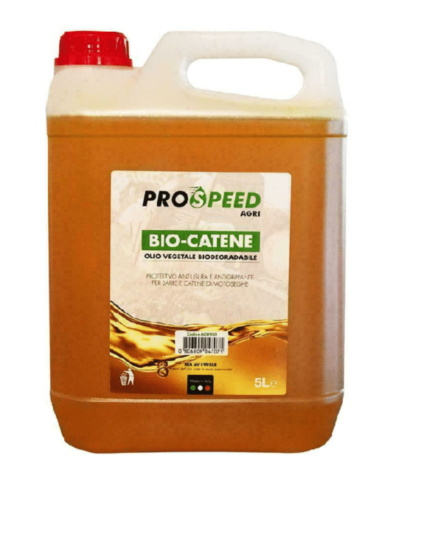 OLIO PER CATENA LAMA BARRA MOTOSEGA ANTIUSURA PROTETTIVO LUBRIFICANTE 5 LITRI LT