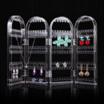 COSMETIC ORGANIZER PORTA ORECCHINI ORGANIZZATORE ESPOSITORE MAKE A FISARMONICA