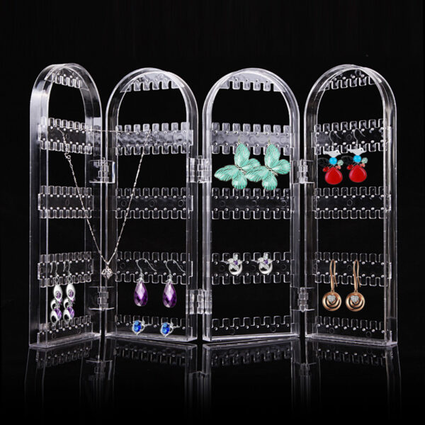 COSMETIC ORGANIZER PORTA ORECCHINI ORGANIZZATORE ESPOSITORE MAKE A FISARMONICA
