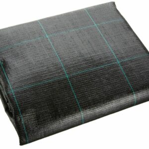 TELO PACCIAMATURA NERO QUADRETTATO VERDE POLIPROPILENE ANTISTRAP MT 25 X 2 mt H