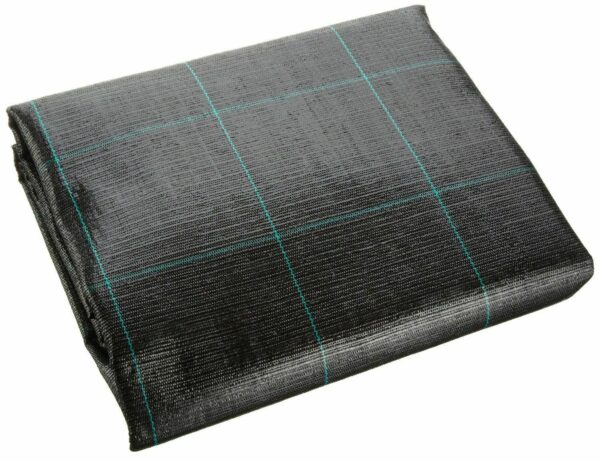 TELO PACCIAMATURA NERO QUADRETTATO VERDE POLIPROPILENE ANTISTRAPPO MT 50 X 2 mt