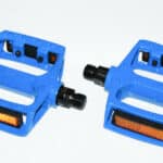 COPPIA PEDALI ANTISCIVOLO MOUNTAIN BIKE BICI BICICLETTA MTB RIFRANGENTI BLU WS