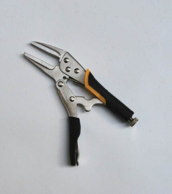 PINZA PINZETTA MINI MORSETTO BECCO PIATTO AUTOBLOCCANTE SALDATURA 7" 165 MM