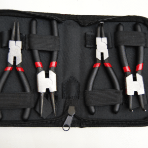 MINI PINZE SEEGER 4PZ FERMI ANELLI 175mm INTERNI ESTERNI ALLARGARE STRINGERE 186