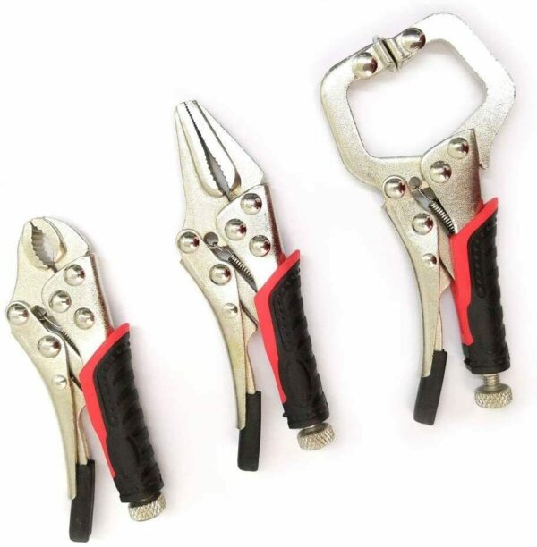 3 pezzi Set pinzette Pinze  Mini Chiusura autobloccanti Morsetto Saldatura Auto