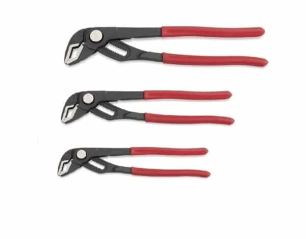 SET PINZE POLIGRIP 3 PZ PEZZI CON PULSANTE REGOLABILI PAPPAGALLO 250 300 400 MM