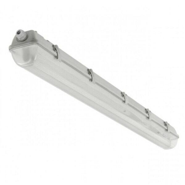 PLAFONIERA STAGNA IMPERMEABILE NEON IP65 PORTA LED T8 ESTERNO 120 CM SINGOLA 418