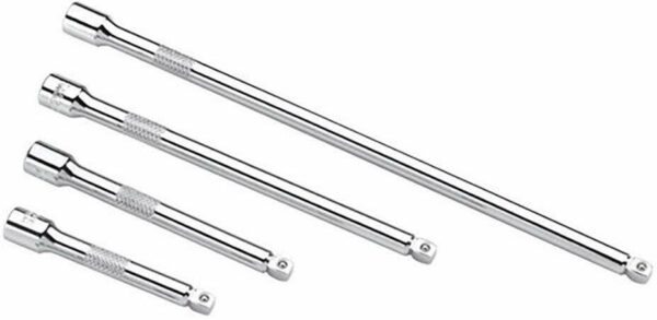 PROLUNGA PROLUNGHE 4 PZ BARRA BARRE CHIAVE CRICCHETTO 1/4" 52 100 150 250 MM