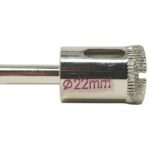 PUNTA FRESA CERAMICA DIAMANTATA FORO MARMO VETRO 22 MM TRAPANO DIAMANTE 5NZO