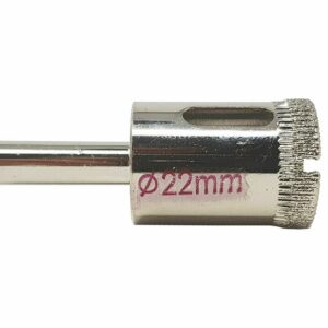 PUNTA FRESA CERAMICA DIAMANTATA FORO MARMO VETRO 22 MM TRAPANO DIAMANTE 5NZO