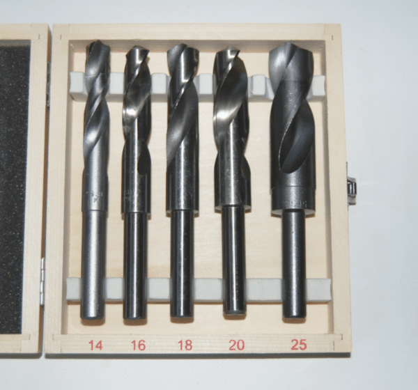 PUNTE TRAPANO 5pz PER FERRO HSS 14 25MM RIDOTTE METALLO ACCIAIO PUNTA CASSETTA S