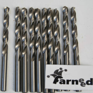 PUNTE PER TRAPANO ACCIAIO TITANIO COBALTO per metallo set 5 pz 8 mm farneed