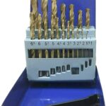 SET PUNTE 19 PZ PUNTA TRAPANO ACCIAIO ALLUMINIO TITANIO HSS FERRO 1 10 MM 338EN