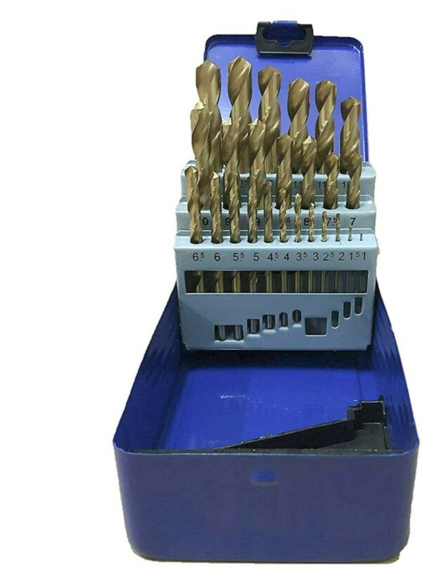 SET 25 PUNTE FORATURA TRAPANO ACCIAIO FERRO ALLUMINIO TITANIO HSS 1 13 MM 345EN
