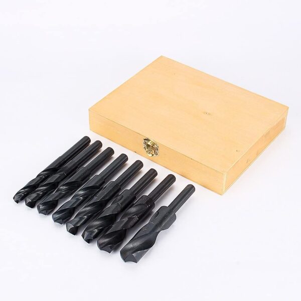 PUNTE TRAPANO 8 pz PER FERRO HSS 14 25,5 MM RIDOTTE METALLO ACCIAIO CASSETTA