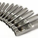 PUNZONI PUNZONE FUSTELLE FUSTELLA PER CUOIO PELLE CINTE CINTA 12 pz METRICHE 575