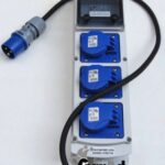 QUADRO ELETTRICO CANTIERE DISTRIBUZIONE MONOFASE 3 PRESE CON CERTIFICAZIONE 16A 011